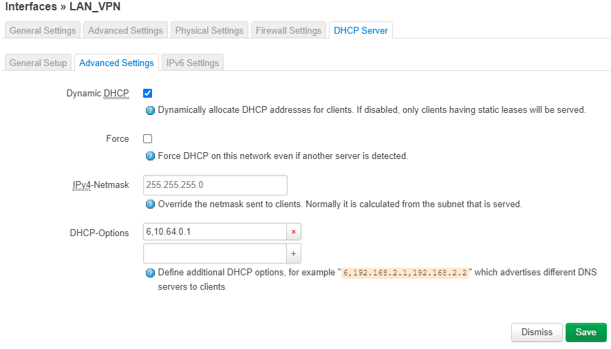 lan_vpn dhcp advanced